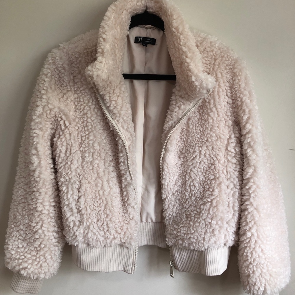 *SOLD* Zara Cream Teddy Jacket